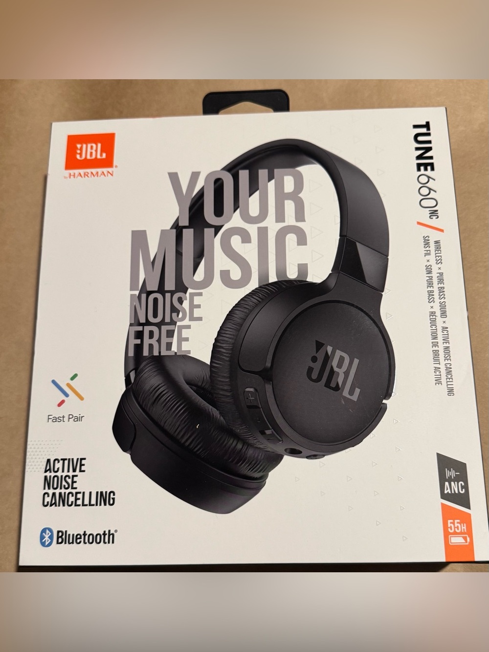 NWT JBL Tune 660 NC Black Noise Cancelling Headphones